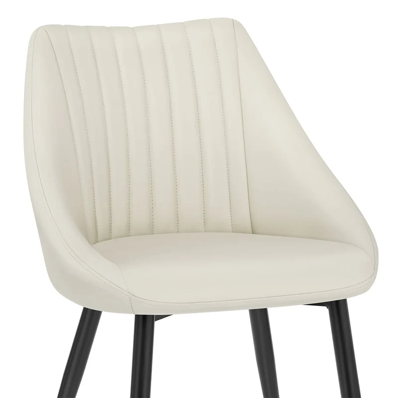 Chaise Cuir Véritable - Strata Crème