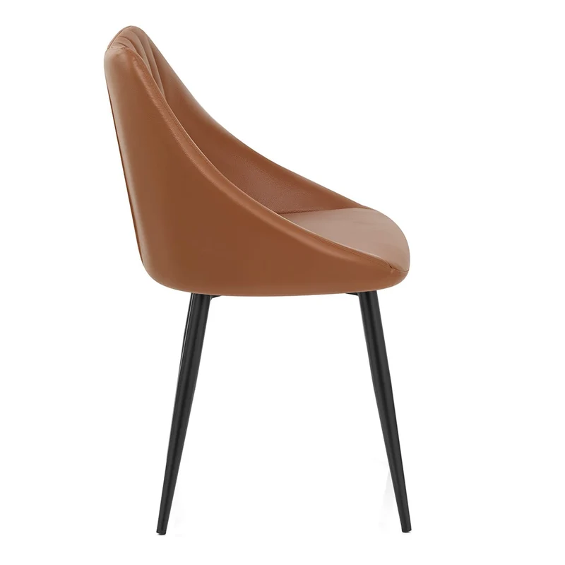 Chaise Cuir Véritable - Strata Marron