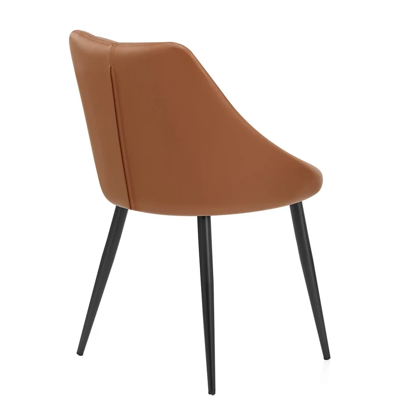 Chaise Cuir Véritable - Strata Marron