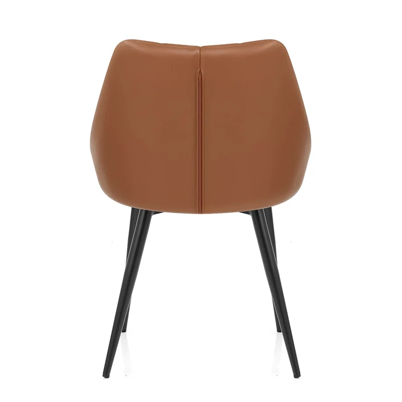 Chaise Cuir Véritable - Strata Marron