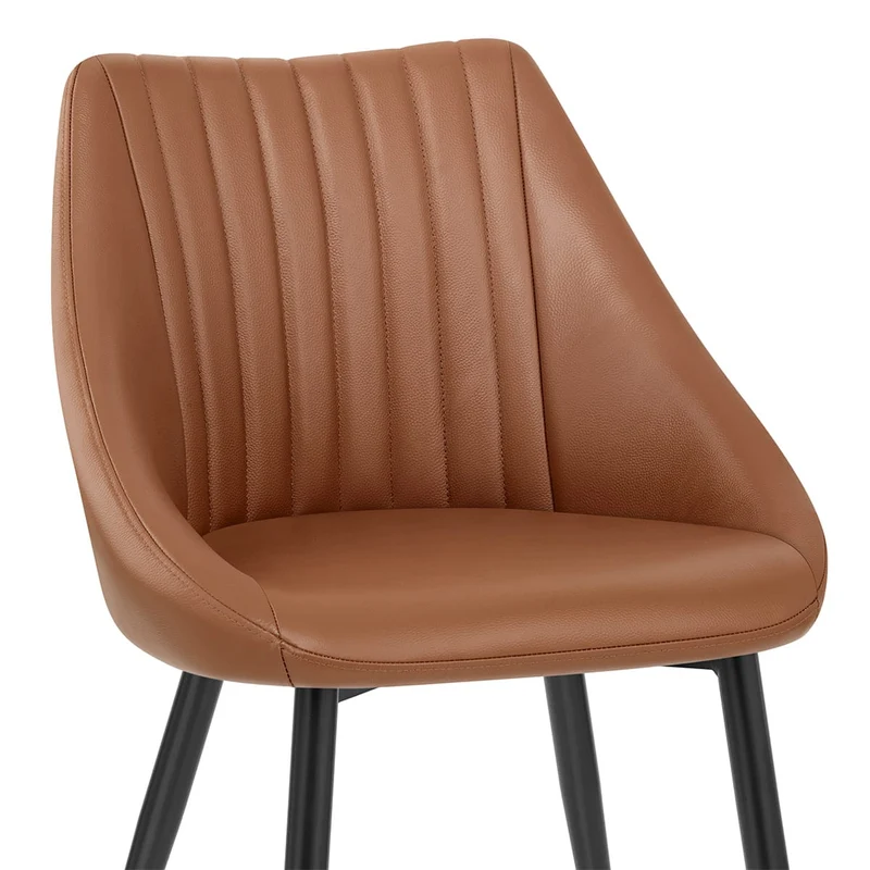 Chaise Cuir Véritable - Strata Marron