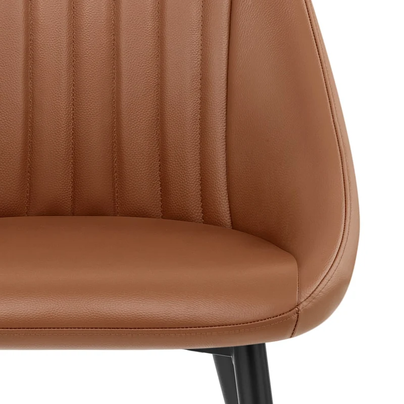 Chaise Cuir Véritable - Strata Marron