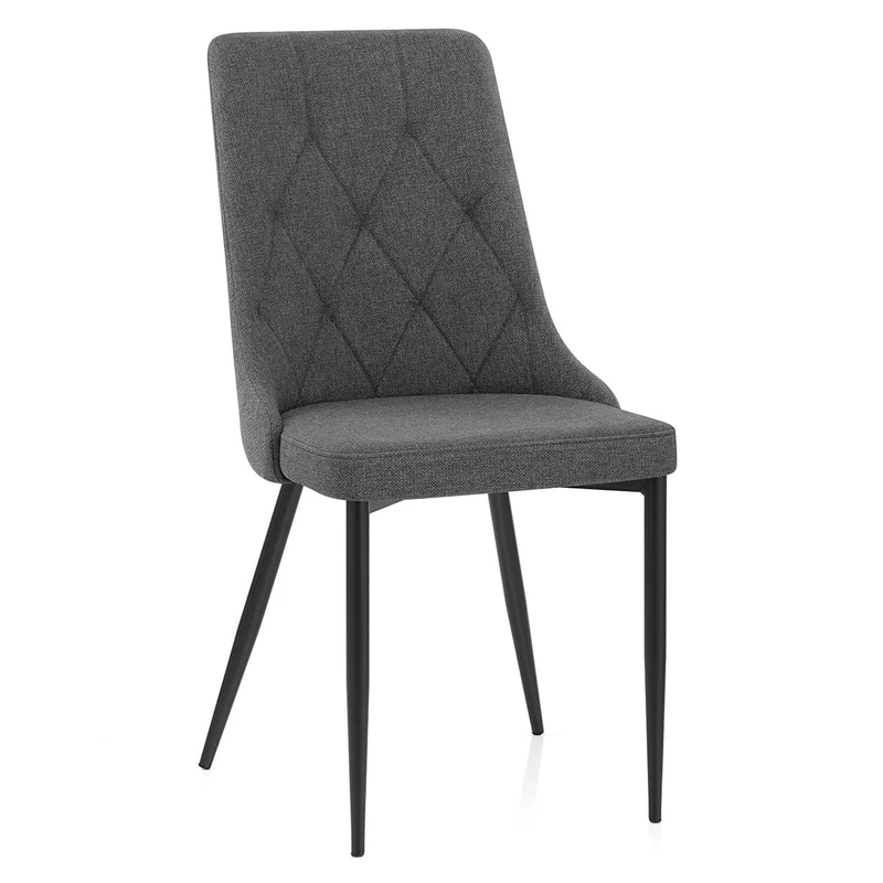 Chaise Tissu - Phoebe Gris Foncé
