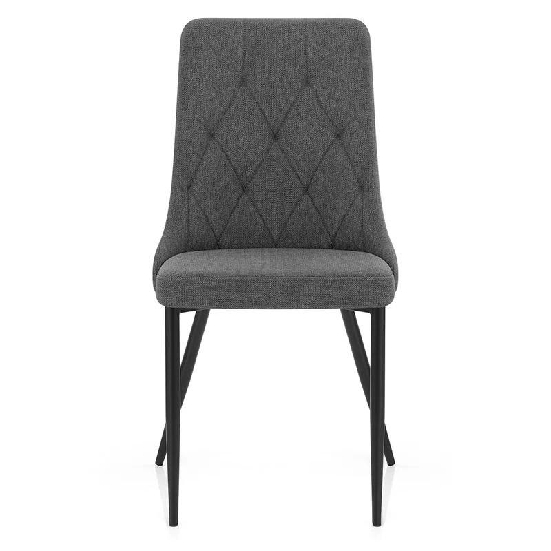 Chaise Tissu - Phoebe Gris Foncé