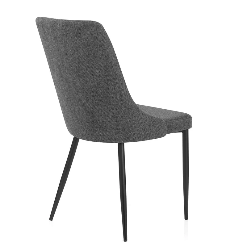 Chaise Tissu - Phoebe Gris Foncé