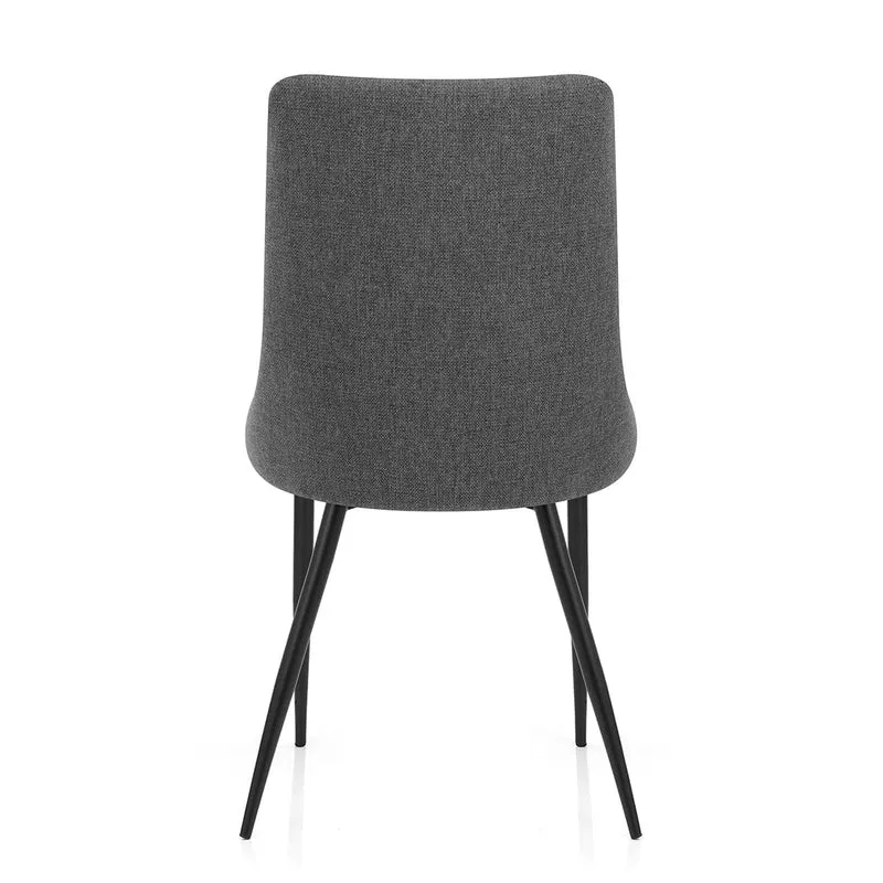 Chaise Tissu - Phoebe Gris Foncé
