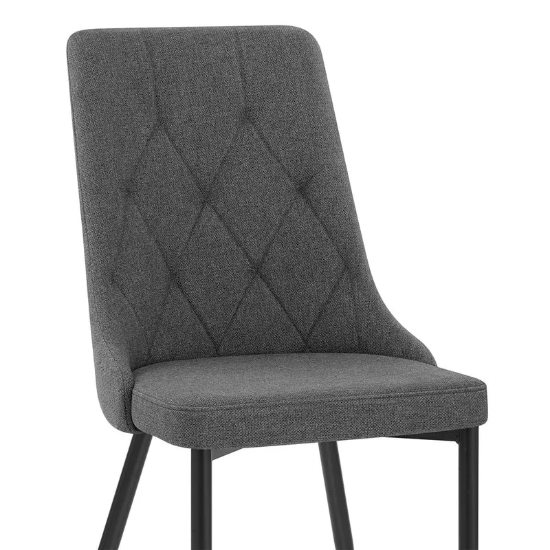 Chaise Tissu - Phoebe Gris Foncé