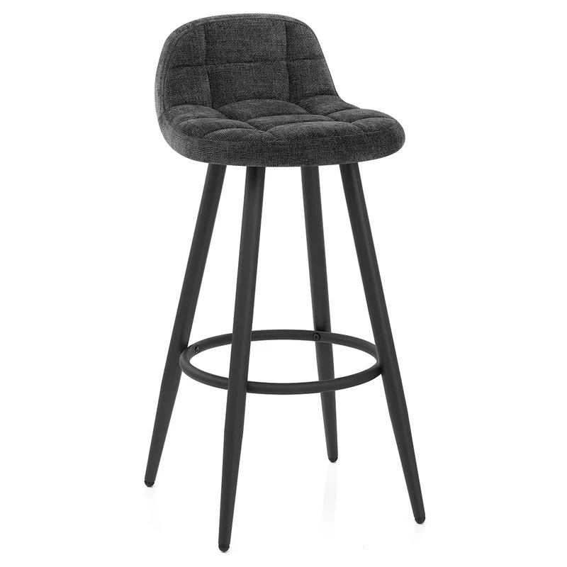 Tabouret Tissu - Solo Gris Foncé