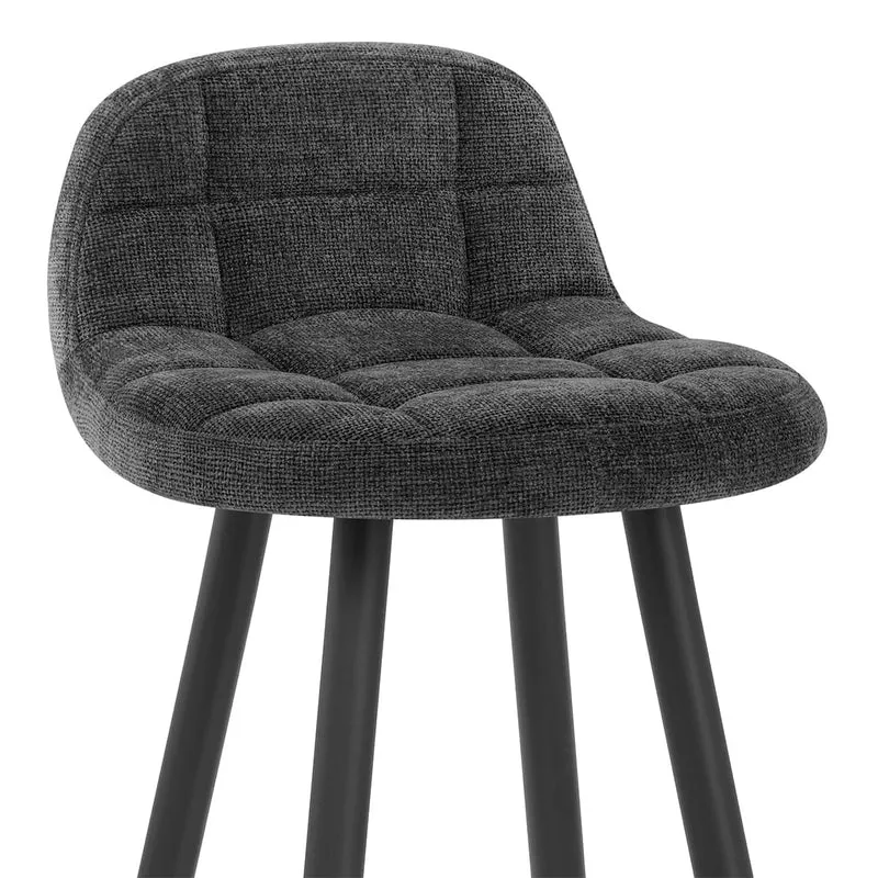 Tabouret Tissu - Solo Gris Foncé