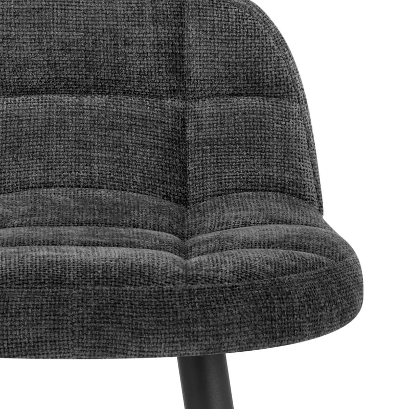 Tabouret Tissu - Solo Gris Foncé