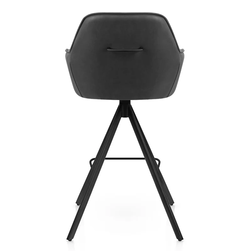 Tabouret Faux Cuir - Venice Gris Foncé