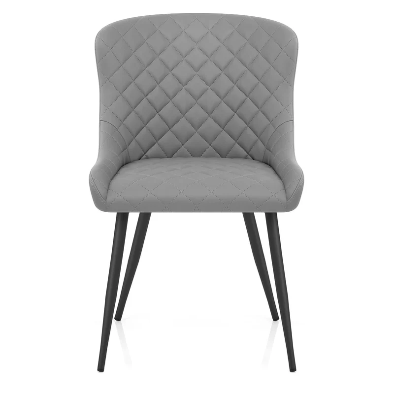 Chaise Métal Faux Cuir - Provence Gris