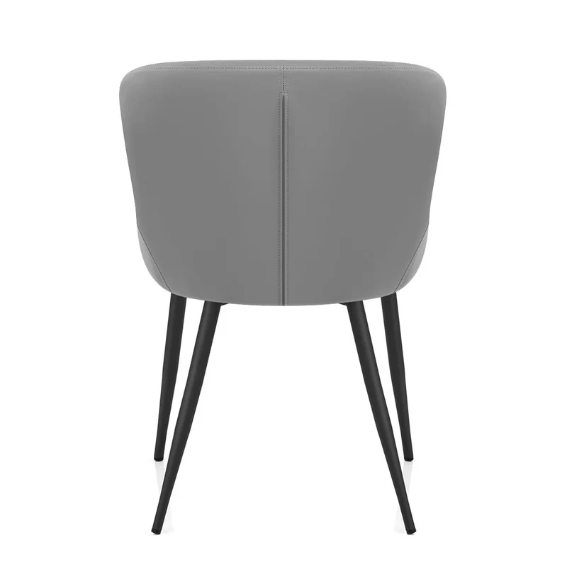 Chaise Métal Faux Cuir - Provence Gris