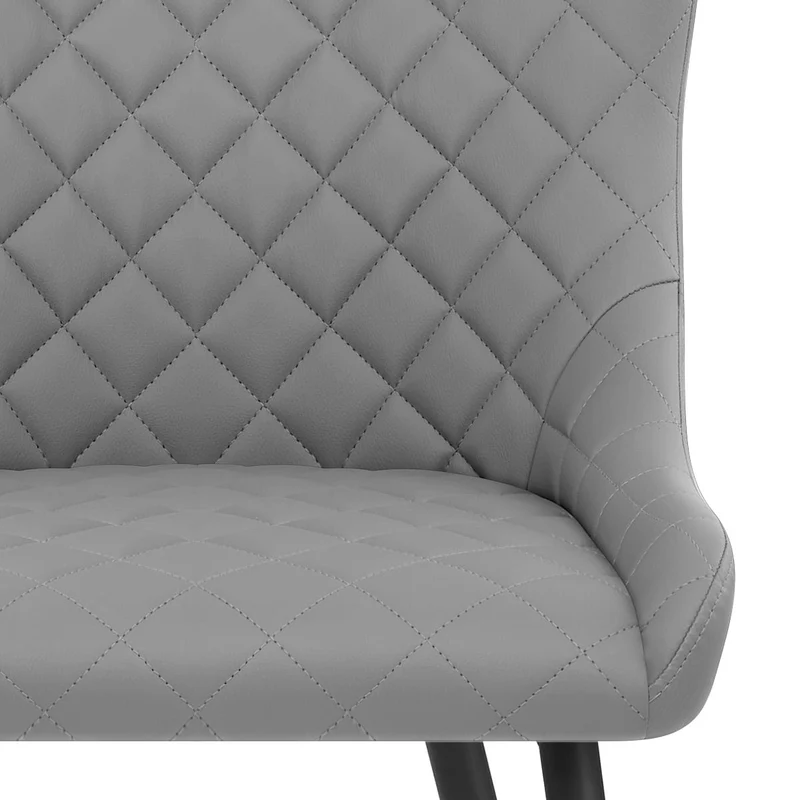 Chaise Métal Faux Cuir - Provence Gris
