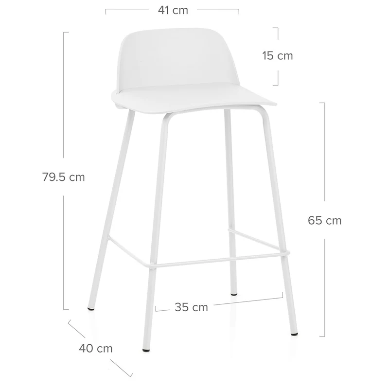 Tabouret de Bar - Pixel Blanc