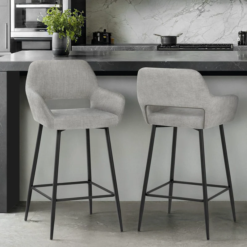 Tabouret Tissu - Raven Gris