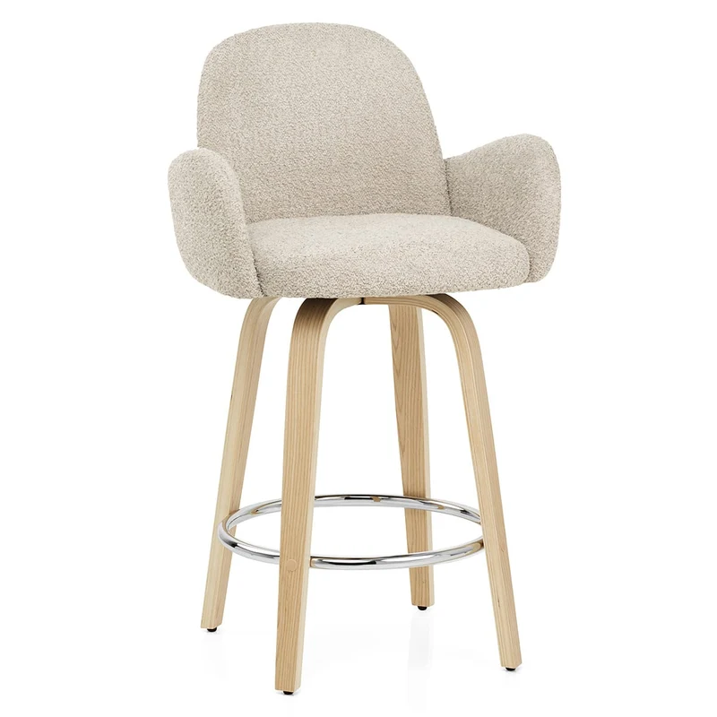 Tabouret de Bar Boucle - Romeo Crème