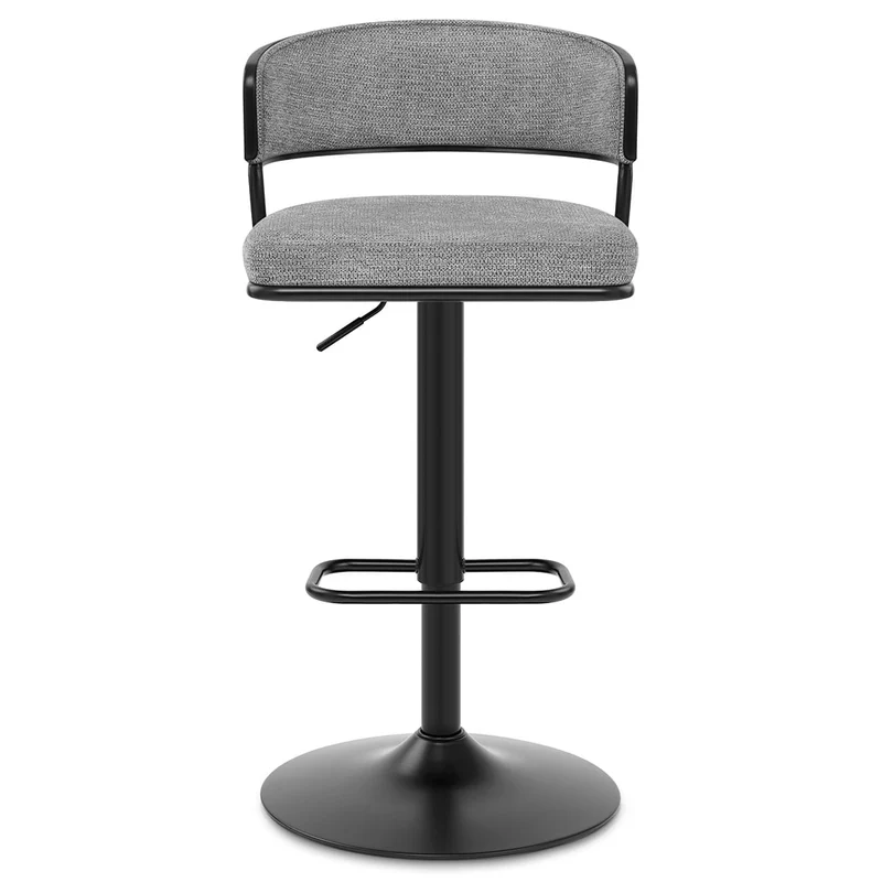 Tabouret de bar Tissu - Alexa Gris