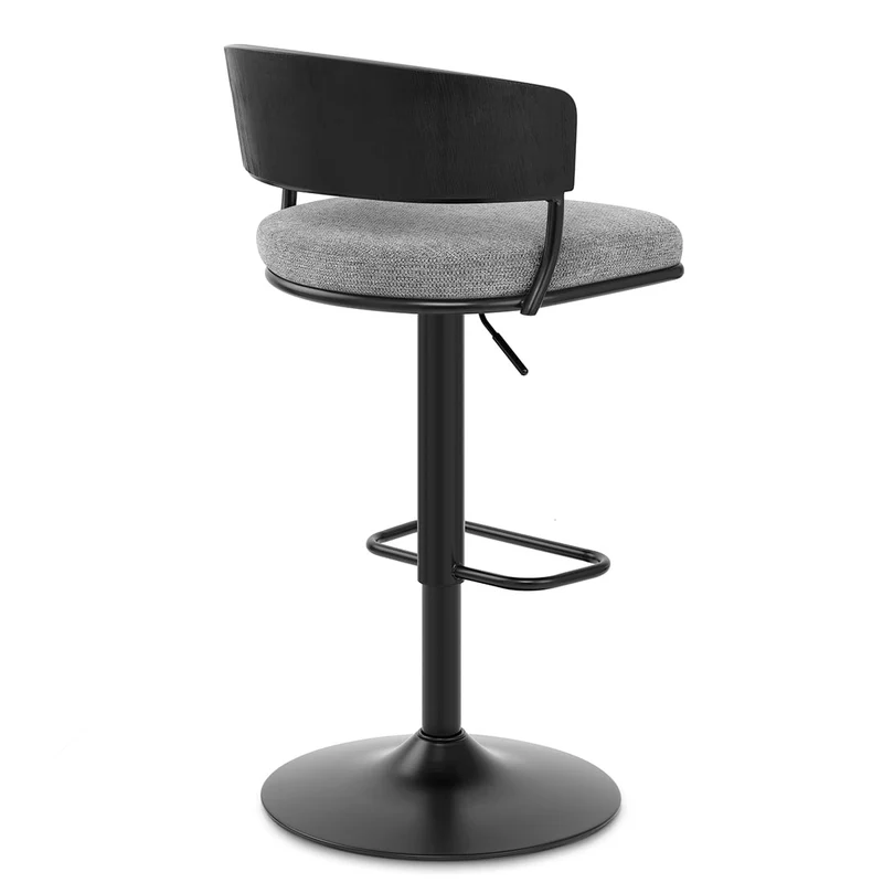 Tabouret de bar Tissu - Alexa Gris