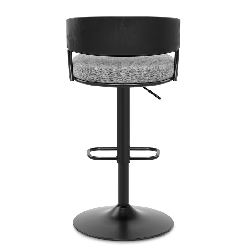 Tabouret de bar Tissu - Alexa Gris