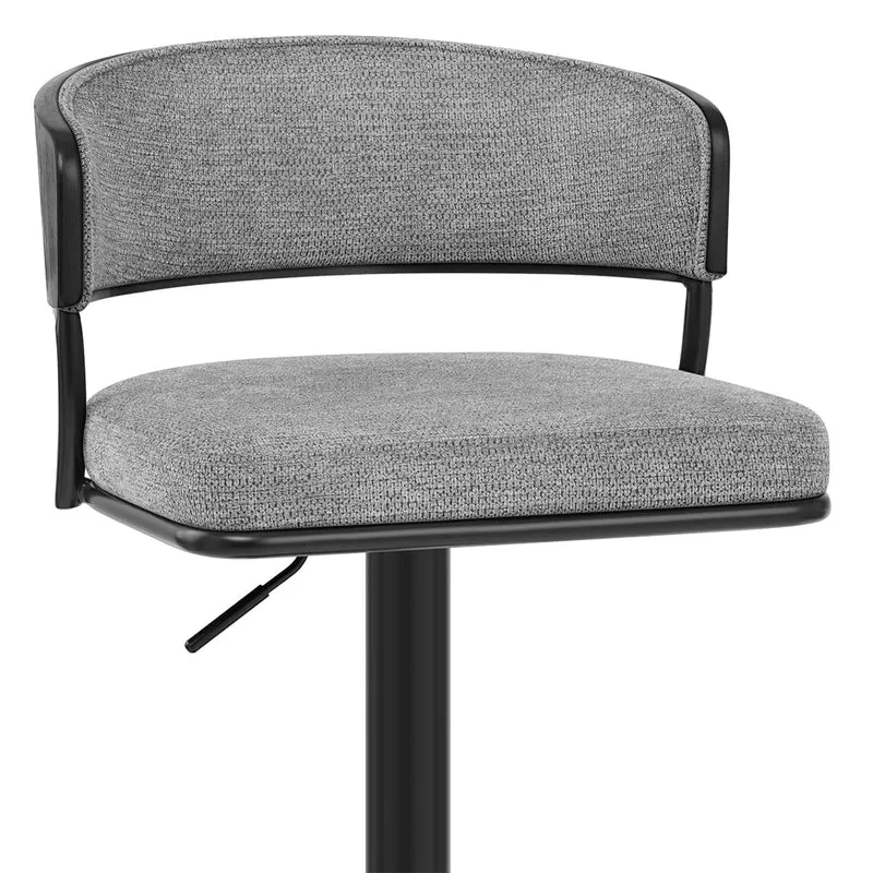 Tabouret de bar Tissu - Alexa Gris