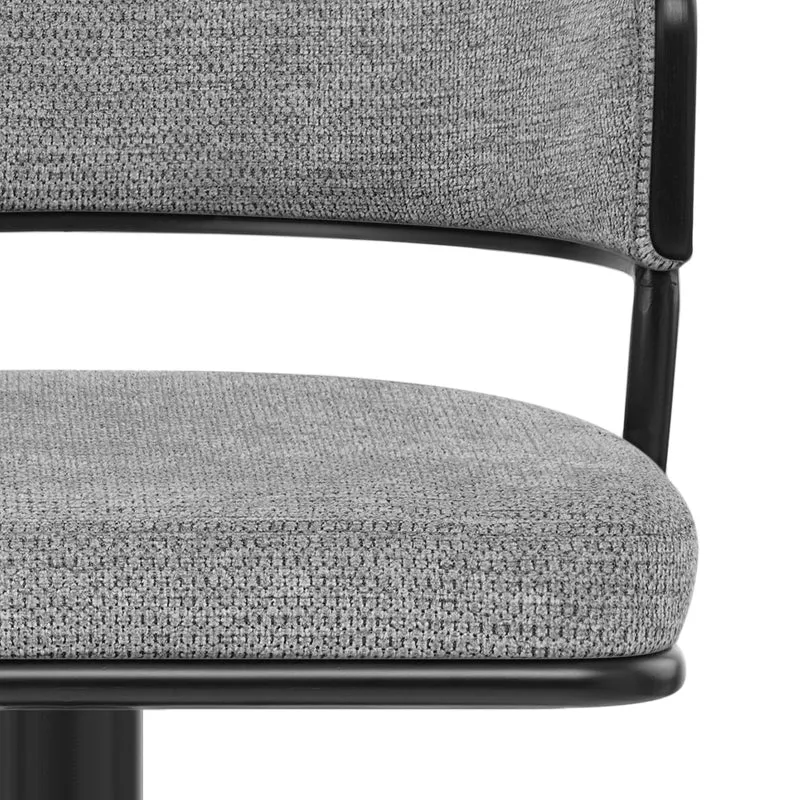 Tabouret de bar Tissu - Alexa Gris