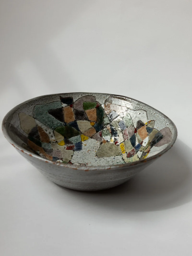 Paul Quéré French Abstract Ceramic Bowl | La Po(é)terie
