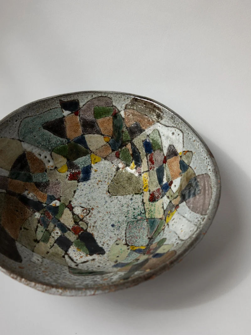 Paul Quéré French Abstract Ceramic Bowl | La Po(é)terie