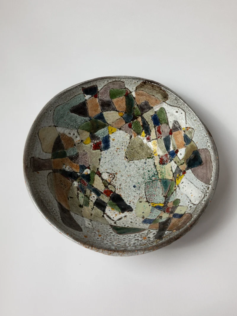 Paul Quéré French Abstract Ceramic Bowl | La Po(é)terie