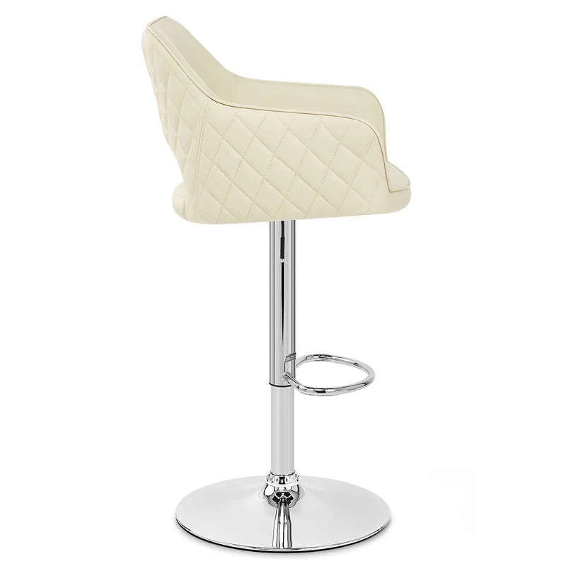 Tabouret Faux Cuir - Dune Crème