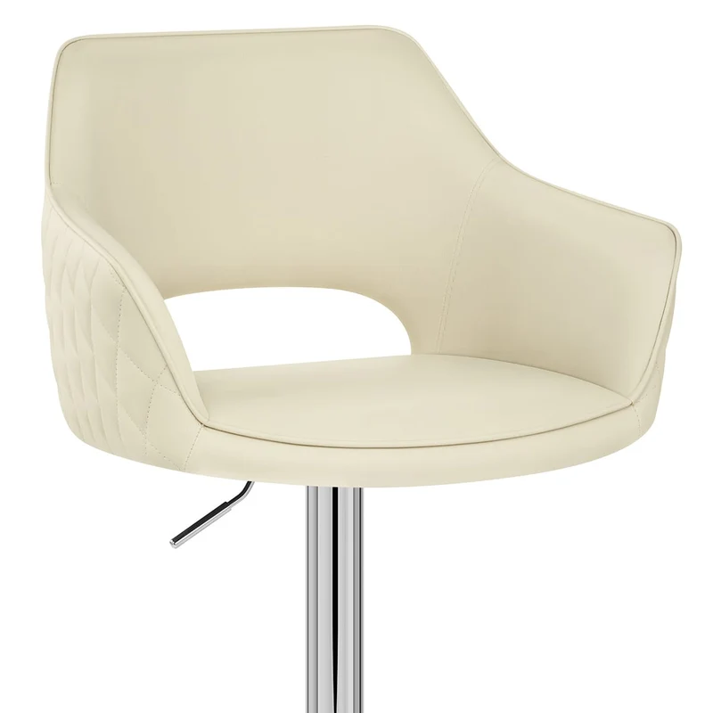 Tabouret Faux Cuir - Dune Crème