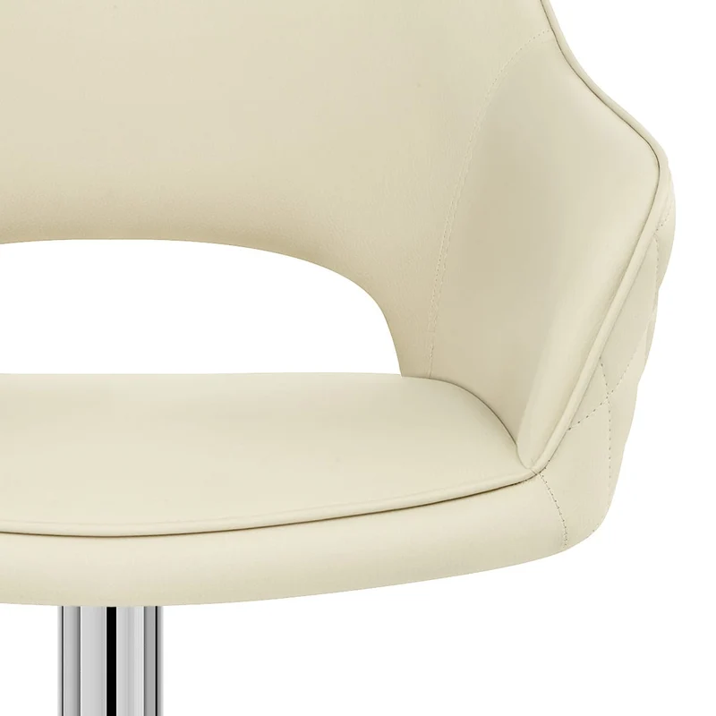 Tabouret Faux Cuir - Dune Crème