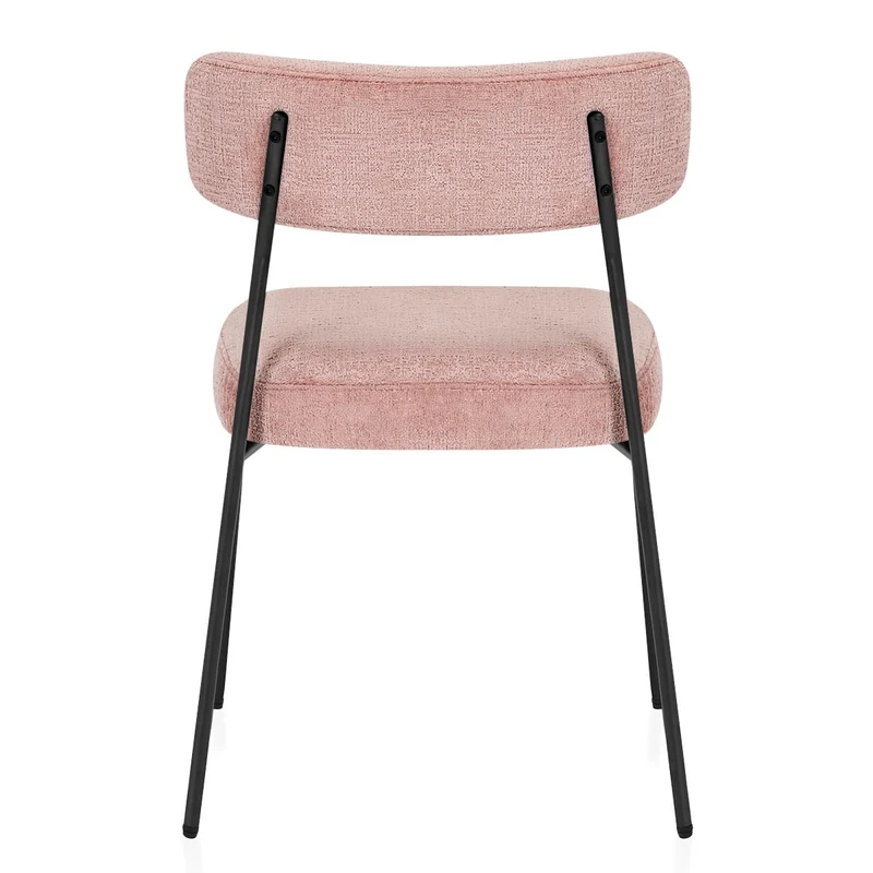 Chaise Tissu Noir - Diana Rose