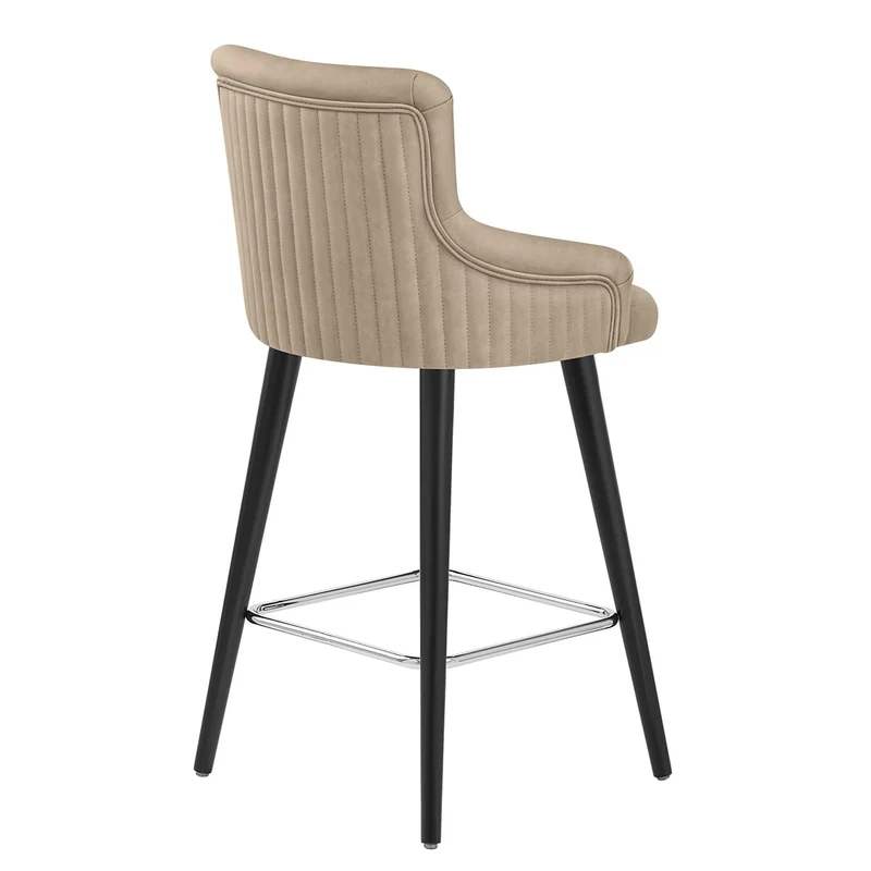 Tabouret Faux Cuir - Diablo Taupe