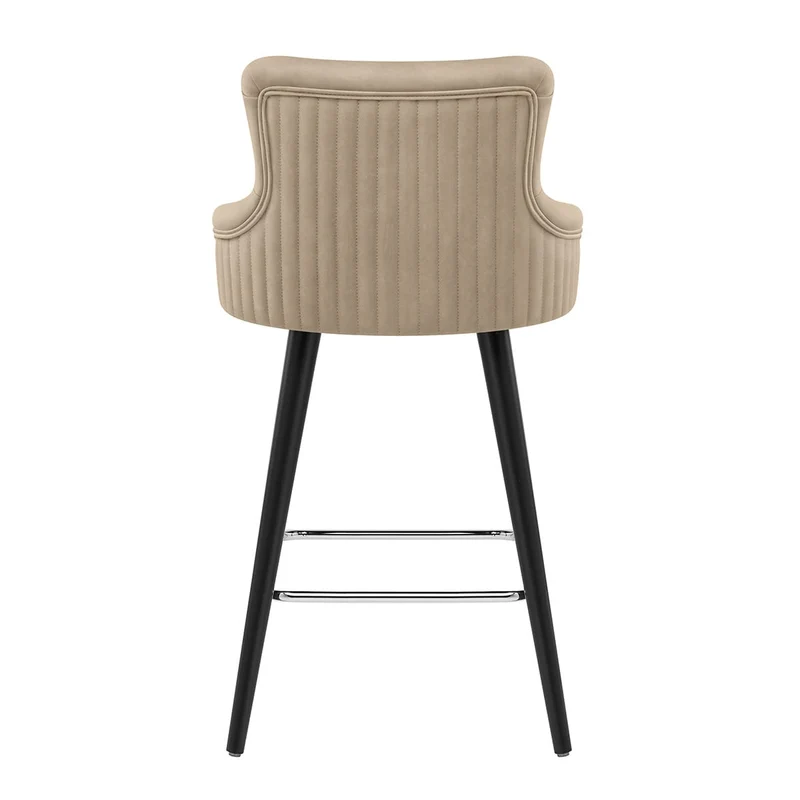 Tabouret Faux Cuir - Diablo Taupe