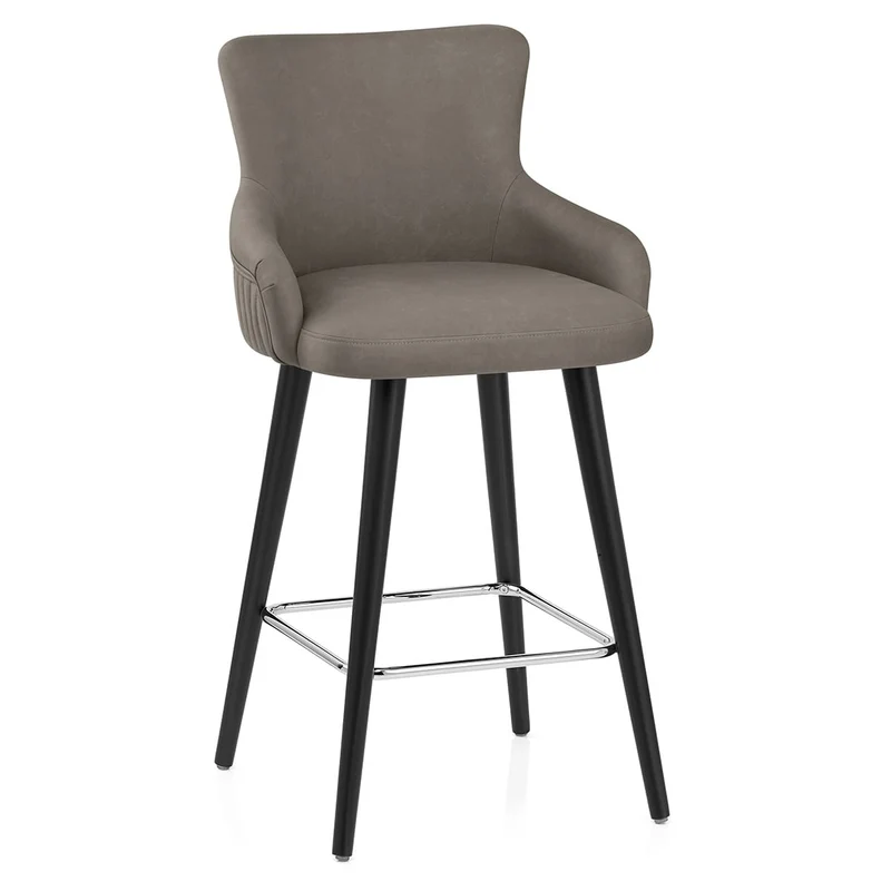 Tabouret Faux Cuir - Diablo Gris