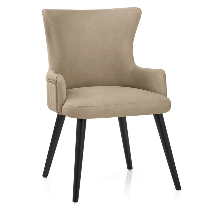 Chaise Faux Cuir - Diablo Taupe