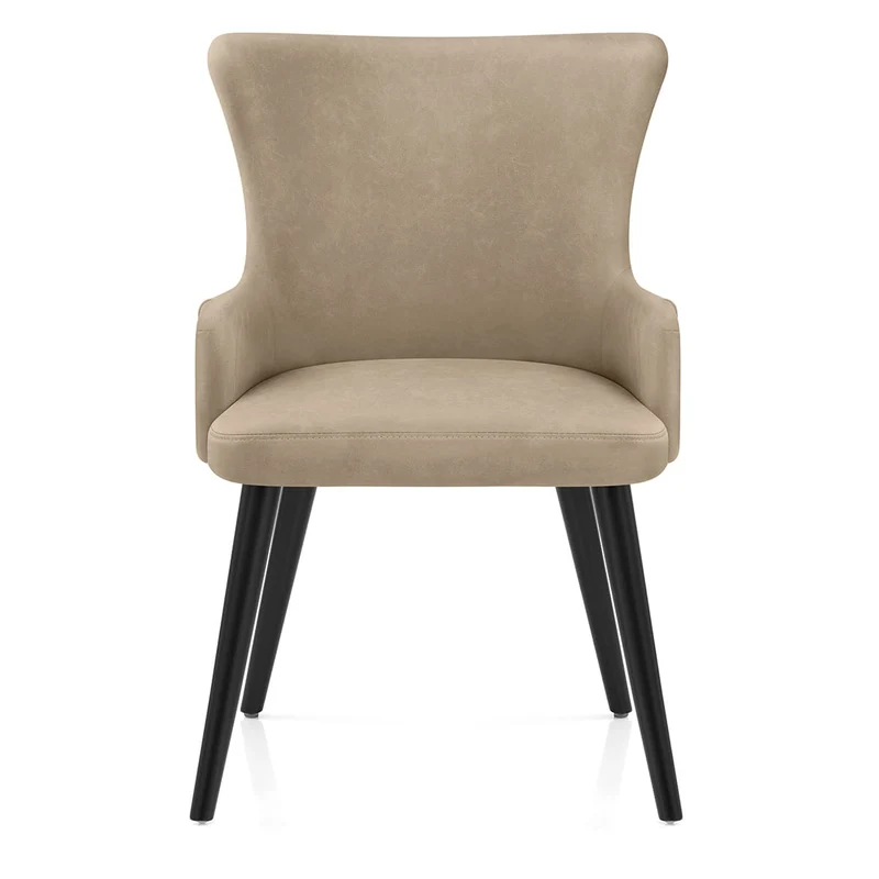 Chaise Faux Cuir - Diablo Taupe