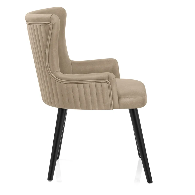 Chaise Faux Cuir - Diablo Taupe