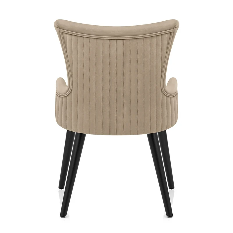 Chaise Faux Cuir - Diablo Taupe