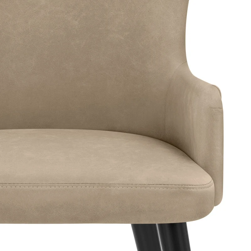 Chaise Faux Cuir - Diablo Taupe