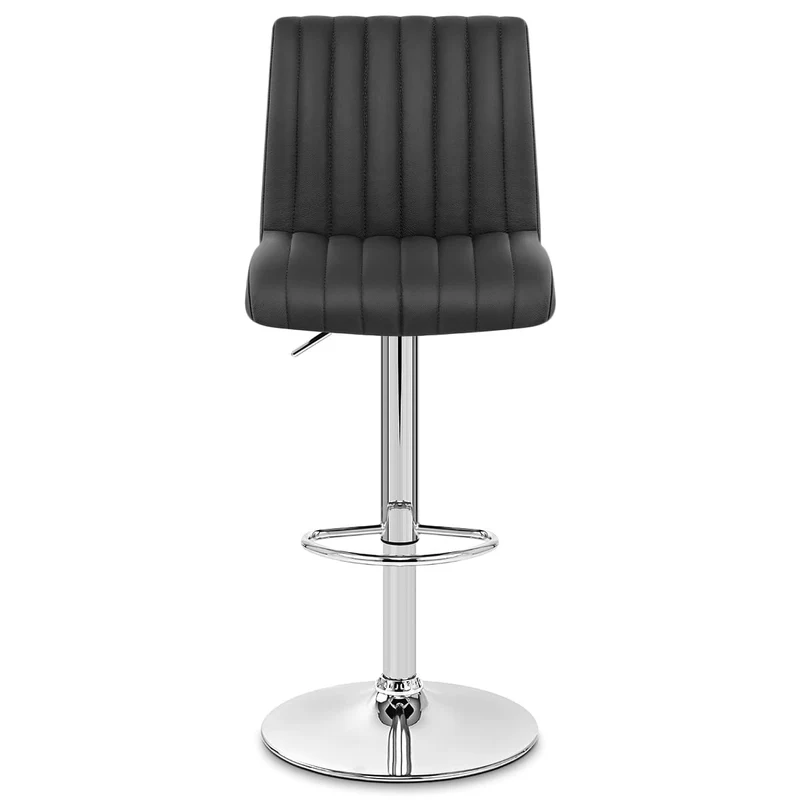 Tabouret de Bar Cuir Véritable - Debut Noir