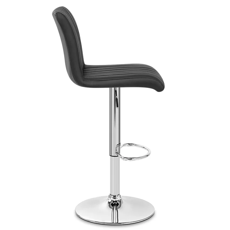 Tabouret de Bar Cuir Véritable - Debut Noir