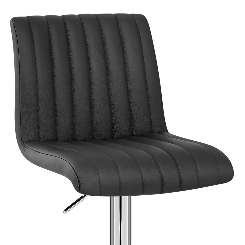 Tabouret de Bar Cuir Véritable - Debut Noir