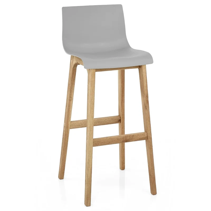 Tabouret de Bar Résine Bois - Drift ABS Gris
