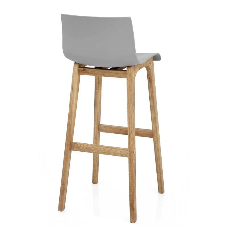 Tabouret de Bar Résine Bois - Drift ABS Gris