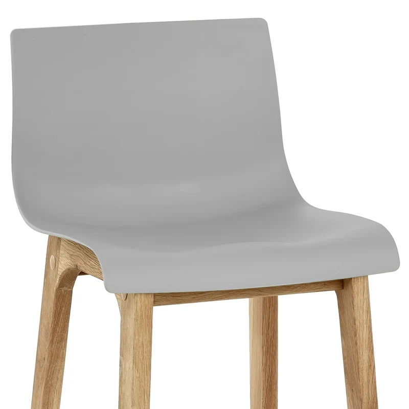 Tabouret de Bar Résine Bois - Drift ABS Gris