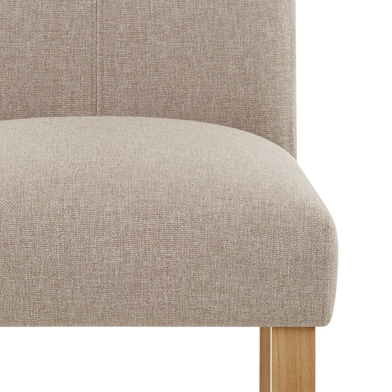 Tabouret de Bar Tissu Bois - Cornell Taupe