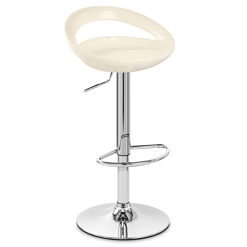 Chaise de Bar ABS Chrome - Crescent Crème