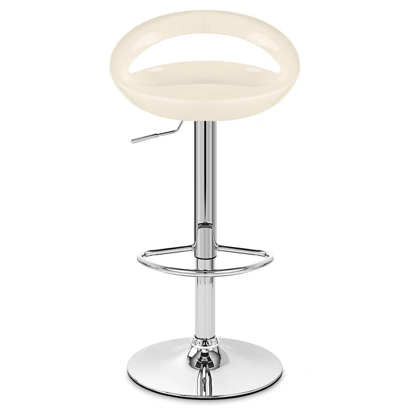 Chaise de Bar ABS Chrome - Crescent Crème